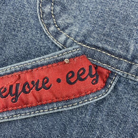 NWT The Disney Store Eeyore Thanks For Noticin’ Me Denim Overalls Women’s Medium - Picture 15 of 16